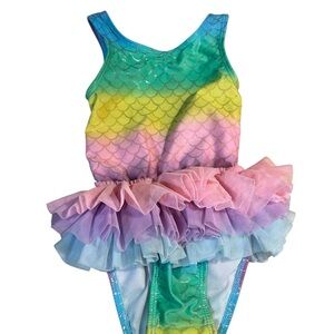 Cat & Jack Multicolor Mermaid Swimsuit